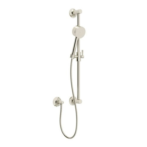 Rohl MB2046PN Rohl Michael Berman Graceline Shower Slide Rail Set With Handshower In Polished Nickel