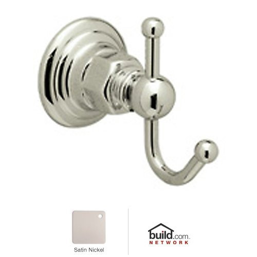 Rohl ROT7STN Rohl Italian Bath Single Robe Hook In Satin Nickel
