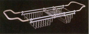 Rohl 102957 U.6910 Perrin and Rowe 32" Adjustable Bath Rack, Polished Nickel