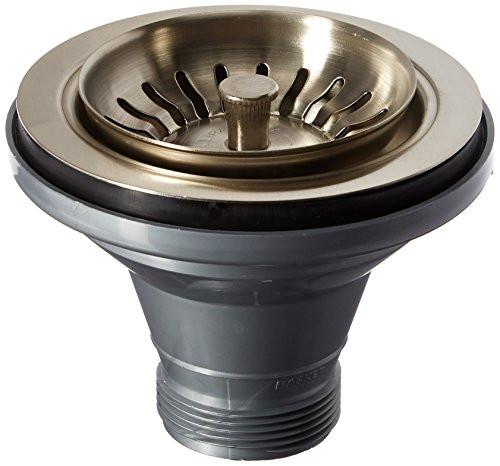 Rohl 115322 Basket Strainer Without Pop-Up In Satin Nickel Manual Operation