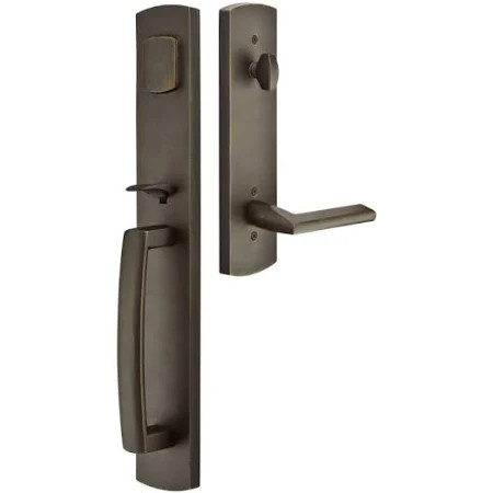 Emtek 8478US15 EMT 8478 US15 SQUARE SGL CYL DB 238 234BS