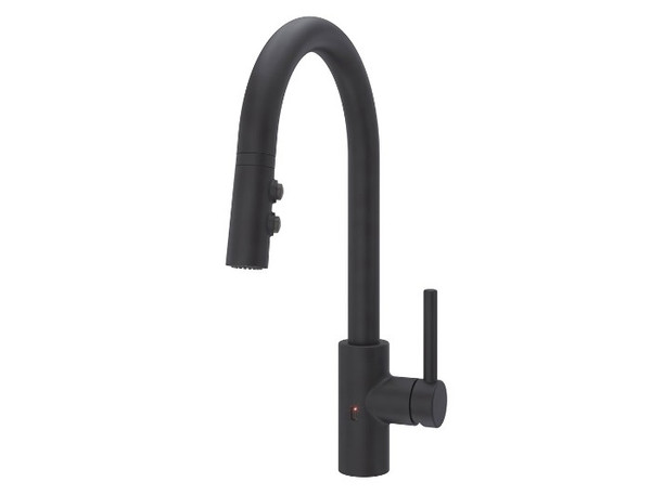 Pfister PLG529ESAB  Stellen React Touch-Free 1-Handle Electronic Pull-Down Kitchen Faucet, Matte Black