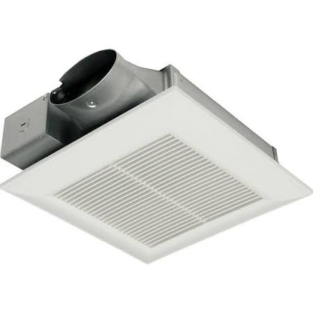 Broan PANFV0510VS1 Panasonic WhisperValue DC Ventilation Fan with Pick-A-Flow Speed Selector, Low Profile, Extremely Quiet, Long Lasting, Easy to Install, Code Compliant, Energy Star Certified, White