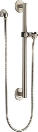 Delta D51600SS Universal Showering Components Adjustable Slide Bar/Grab Bar Assembly with Elbow Stainless 51600SS 