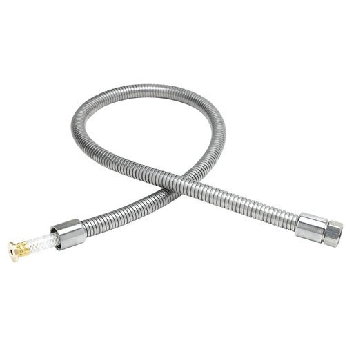 T&S Brass TB0044H2AE Hose, Flexible, Stainless Steel, Less Handle, 1/2-14 NPSM Outlet, 44"