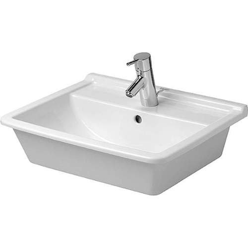 Duravit 302560000 030256 Undercounter Vanity Wash Basin 22" with Overflow and Tap Platform from Starck 3 Series