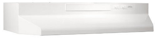 Broan F403011  Two-Speed Four-Way Convertible Range Hood, 30-Inch, White on White