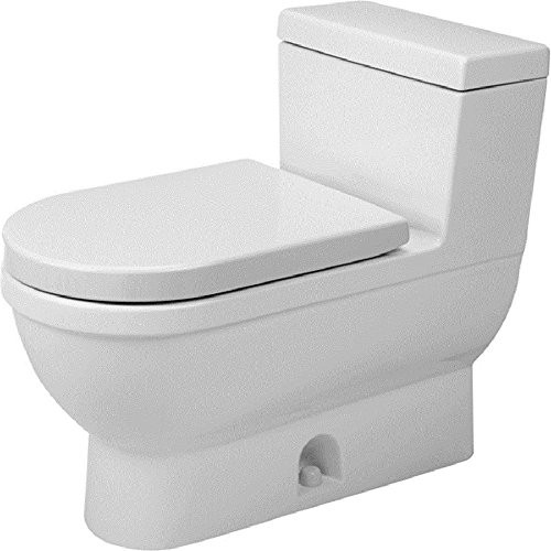 Duravit 2120010001 One-piece toilet Starck 3, white, SensoWash, w. mech., siphon jet, elong. HET/GB White Alpin