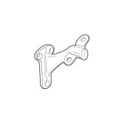 Don-Jo 130619 130 Cast Aluminum Handrail Bracket, Clear Coated Satin Nickel Plated, 2-13/16" x 1-1/2" Base (Pack of 10)