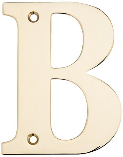 Deltana RL4B-CR003 4 in. Solid Brass Residential Letter (Set of 10) (B - PVD)