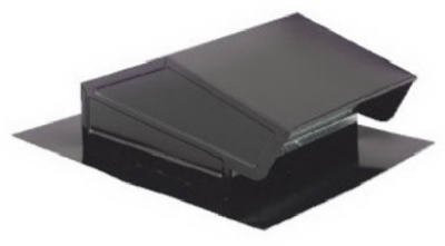 Broan 636 Broan Steel Roof Cap for 3" or 4" round duct. Black