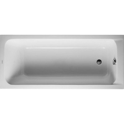 Duravit 700096000000090  Bathtub D-Code 1600x700mm white outlet in foot area US-version 74632