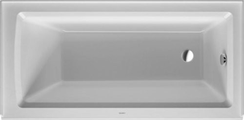 Duravit 700355000000090  Bathtub Architect with Integrated Panel and Flange, 60" x 30", White, Right Drain
