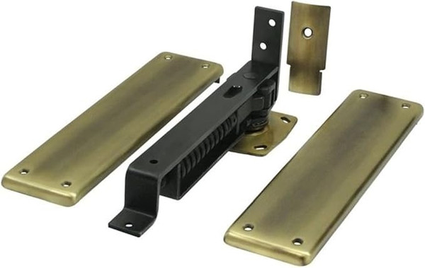 Deltana DASH95U5  Olive Green Bronze Spring Hinge Double Action with Solid Brass Cover P