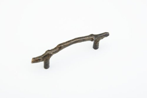 SCHAUB 783-AZ and Company Mountain Collection 4" cc Twig Pull - Antique Bronze