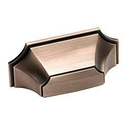 SCHAUB 878-EBZ and Company 878 Empire 3 Inch Center to Center Cup Cabinet Pull, Empire Bronze