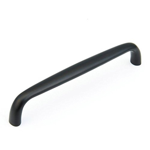 SCHAUB 737-FB and Company 737 Traditional Designs 6 Inch Center to Center Handle Cabine, Flat Black