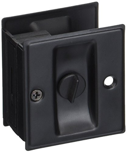 Deltana SDL25U19 2.5 in. x 2.75 in. Solid Brass Privacy Pocket Lock (Set of 10) (Paint Black)