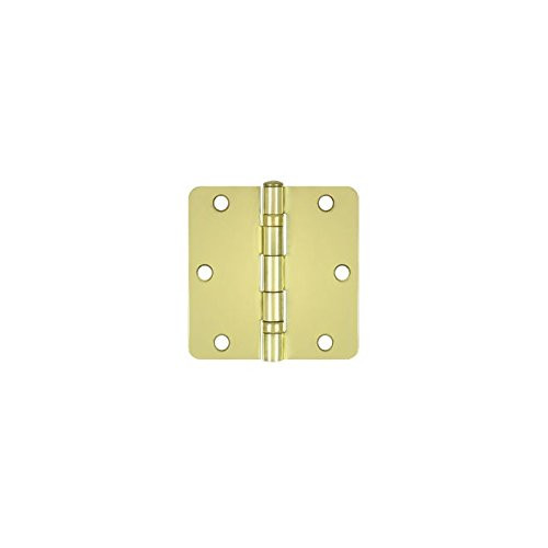 Deltana S35R4BB3  Ball Bearing Steel 3 1/2-Inch x 3 1/2-Inch x 1/4-Inch Radius Hinge