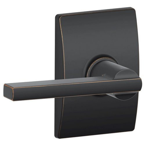 SCHLAGE F10LAT716CEN Century Collection Latitude Aged Bronze Hall and Closet Lever