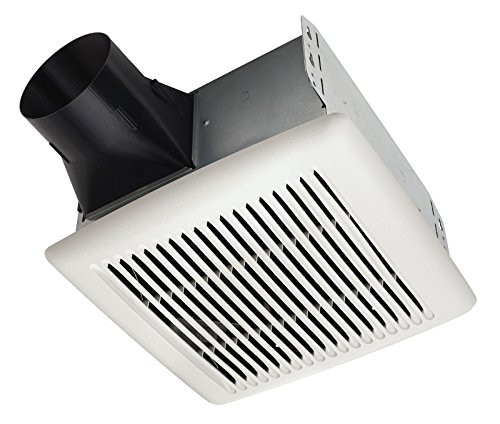 Broan AE110 ® INVENT™ SINGLE-SPEED BATHROOM EXHAUST FAN, 110 CFM, 1.3 SONES, 11-3/8 X 12 IN., WHITE 3553100