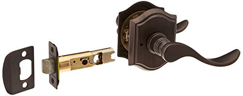 Baldwin PVCURTAR112 PV.CUR.TAR Curve Privacy Leverset with Traditional Arch Rose, Venetian Bronze.