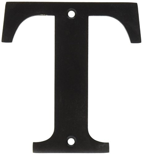 Deltana RL4T-10B 4 in. Solid Brass Residential Letter (Set of 10) (T - Oil Rubbed Bronze)