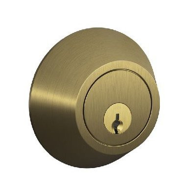 SCHLAGE JD60605 J Series Single Cylinder Deadbolt Finish: Bright Brass