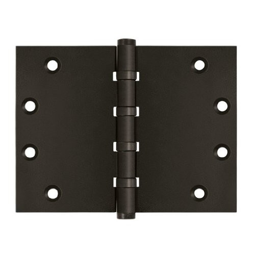 Deltana DSB4560BB10B  4.5 x 6 in. Square Corner Hinge, Oil Rubbed Bronze - Solid Brass - 30 Case - Pack of 2.