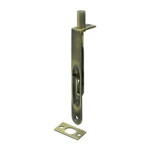Deltana 6FBR26D 6 in. Heavy Duty Flush Bolt (Set of 10) (Round - Brushed Chrome)
