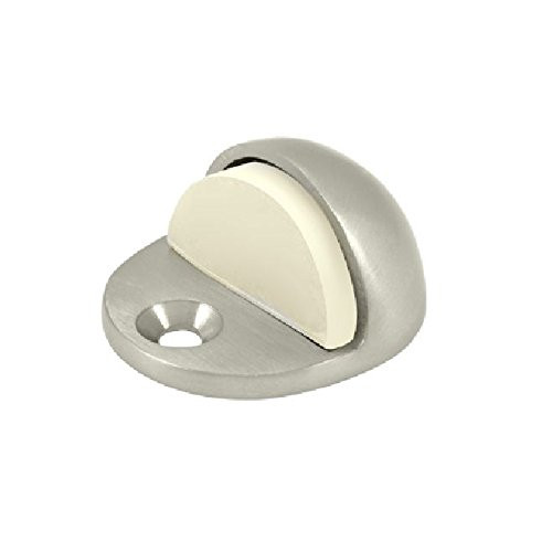 Deltana DSLP316U15 Low Profile Solid Brass Dome Stop (Set of 10) (Satin Nickel).