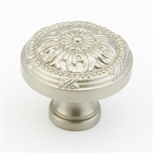 SCHAUB 751-15 and Company Versailles Collection 1-1/4" Knob - Satin Nickel