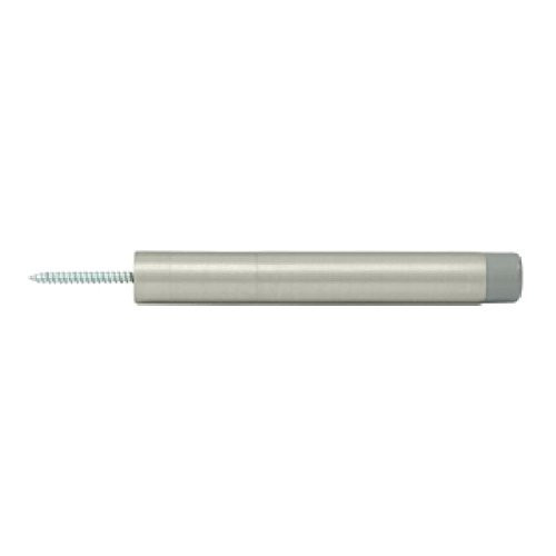 Deltana BDS450U15 BDS450 4-1/2" Maximum Extension Solid Brass Baseboard Door Bumper, Satin Nickel, Pack Of 2.