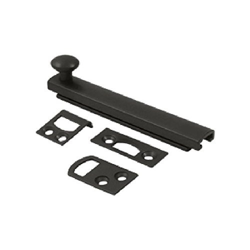 Deltana 4SBCS10B 4 in. Heavy Duty Surface Bolt w Concealed Screw (Set of 10) (Oil Rubbed Bronze).