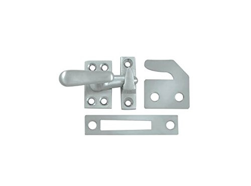 Deltana CF066U15 CF066 Small 4 Piece Solid Brass Window Casement Fastener, Satin Nickel