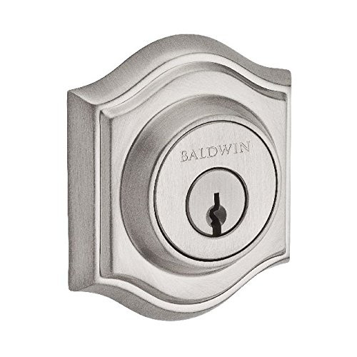 Baldwin DCTAD150 .6L.DS.CKY.KD Traditional Arch Double Cylinder Deadbolt, Satin Nickel.