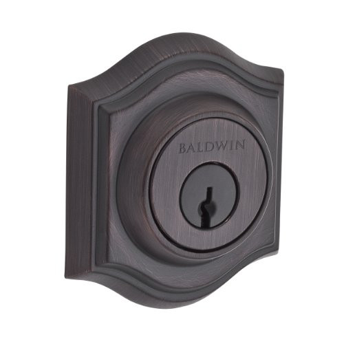 Baldwin DCTAD112 .6L.DS.CKY.KD Traditional Arch Double Cylinder Deadbolt, Venetian Bronze.