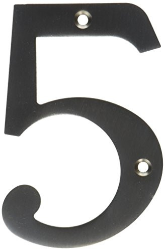 Deltana RN4-5U15  Solid Brass 4-Inch House Number 5 Board by Top Notch Distributors, Inc. (Home Improvement).