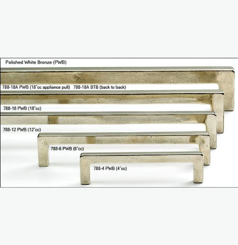 SCHAUB 788-4-PWB and Company Vinci Collection 4" cc Pull - Polished White Bronze