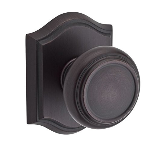 Baldwin ENTRATAR112 Reserve Entry Traditional Knob and Traditional Arch Rose Venetian Bronze Finish