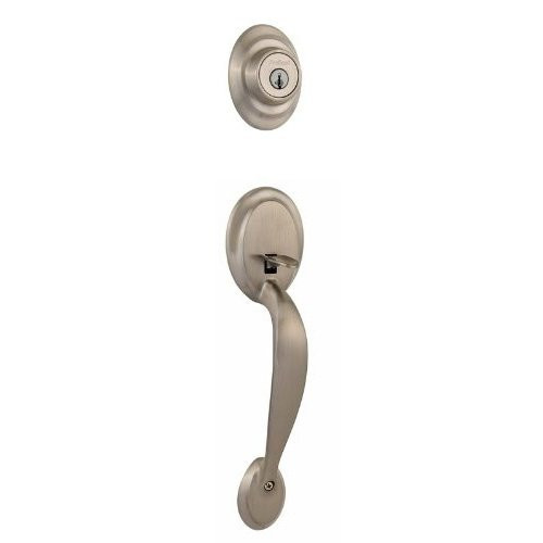 KWIKSET 687DALIP-15S 687DA LIP 15 SMT RCAL Dakota Single Cylinder Exterior Only Handle Set Featuring Smart Key, Satin Nickel.