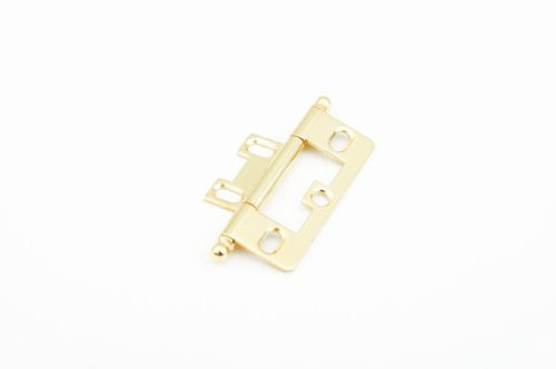 SCHAUB 1100B-03 Ball Tip Non-Mortise Hinge, Polished Brass(SCH)