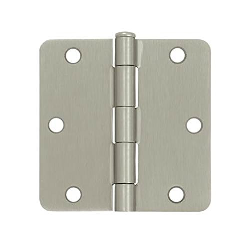 Deltana S35R415A  3.5 x 3.5 x 0.25 in. Radius Residential Hinge Thickness, Antique Nickel - Steel - 50 Case - Pack of 2.