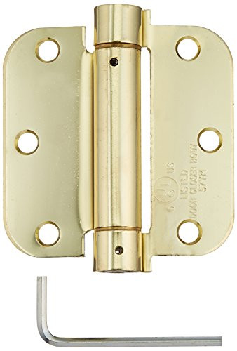 Deltana DSH35R53/4  Single Action Steel 3 1/2-Inch x 3 1/2-Inch x 5/8-Inch Spring Hinge