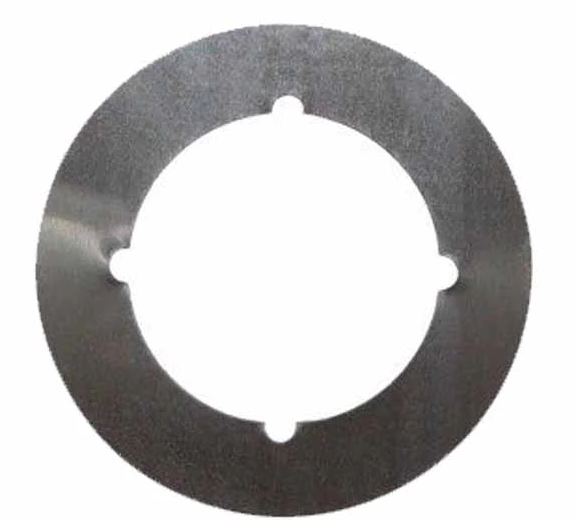 Don-Jo SP13532D 3-1/2" Scar Plate with 2-1/8" Hole and Through Bolt Knotches Satin Stainless Steel Finish