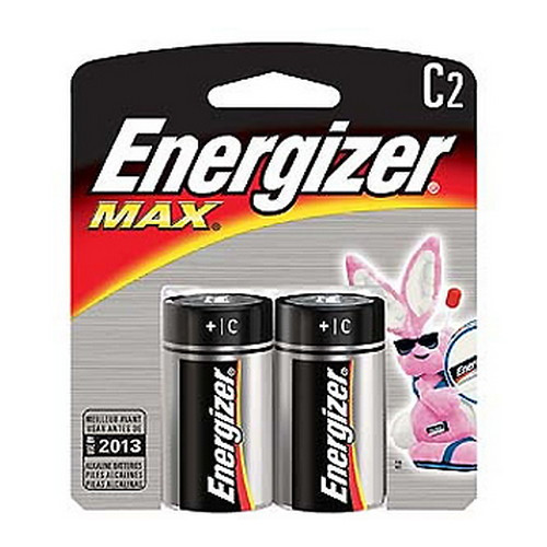 Energizer 54898 C Size Alkaline Battery - 8350 mAh - C - Alkaline - 1.5 V DC - 2 Pack