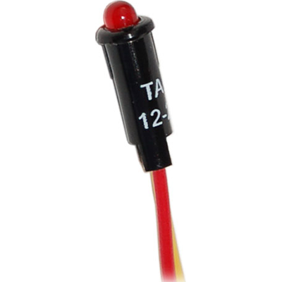 BLUE SEA SYSTEMS BS-8171 Blue Sea Systems Indicator Light, Red LED, 12/24VDC, Black/Red,