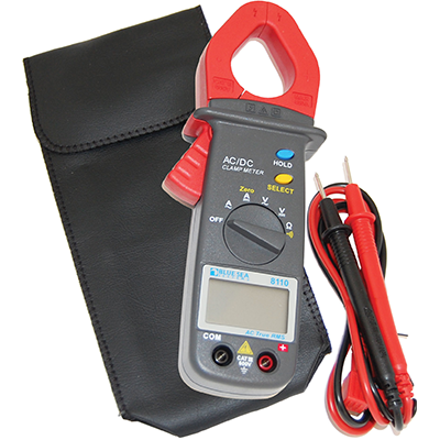 BLUE SEA SYSTEMS BS-8110 Test Meter w/ Amp Clamp AC/DC 600V 400A