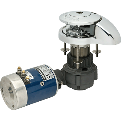 Maxwell MAX-RC8812V RC Series Windlass, MFG# , Vertical drum with below-deck motor, 1320 lb. max capacity, pulls 5/16" chain @ 105 & #039 /min or 9/16" rope @ 92 & #039 /min, 12 VDC, 1000 Watt motor. Includes manual crank handle, circuit breaker,