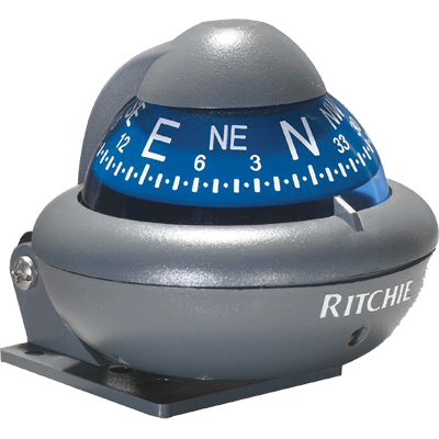 RITCHIE COMPASSES RITC-X-10-A Compass, Automotive, 2 Dial, Grey